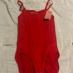 Red shapewear bodysuit